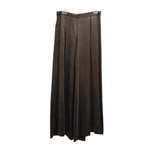 100% Silk Wide Leg Palazzo Pants - Size Small